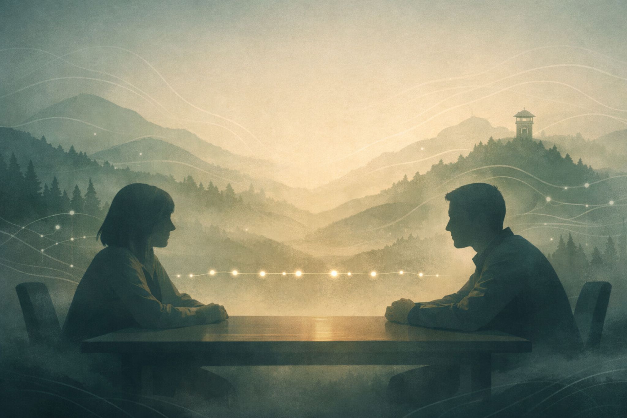 A visual metaphor for loneliness, distance, and protective separation