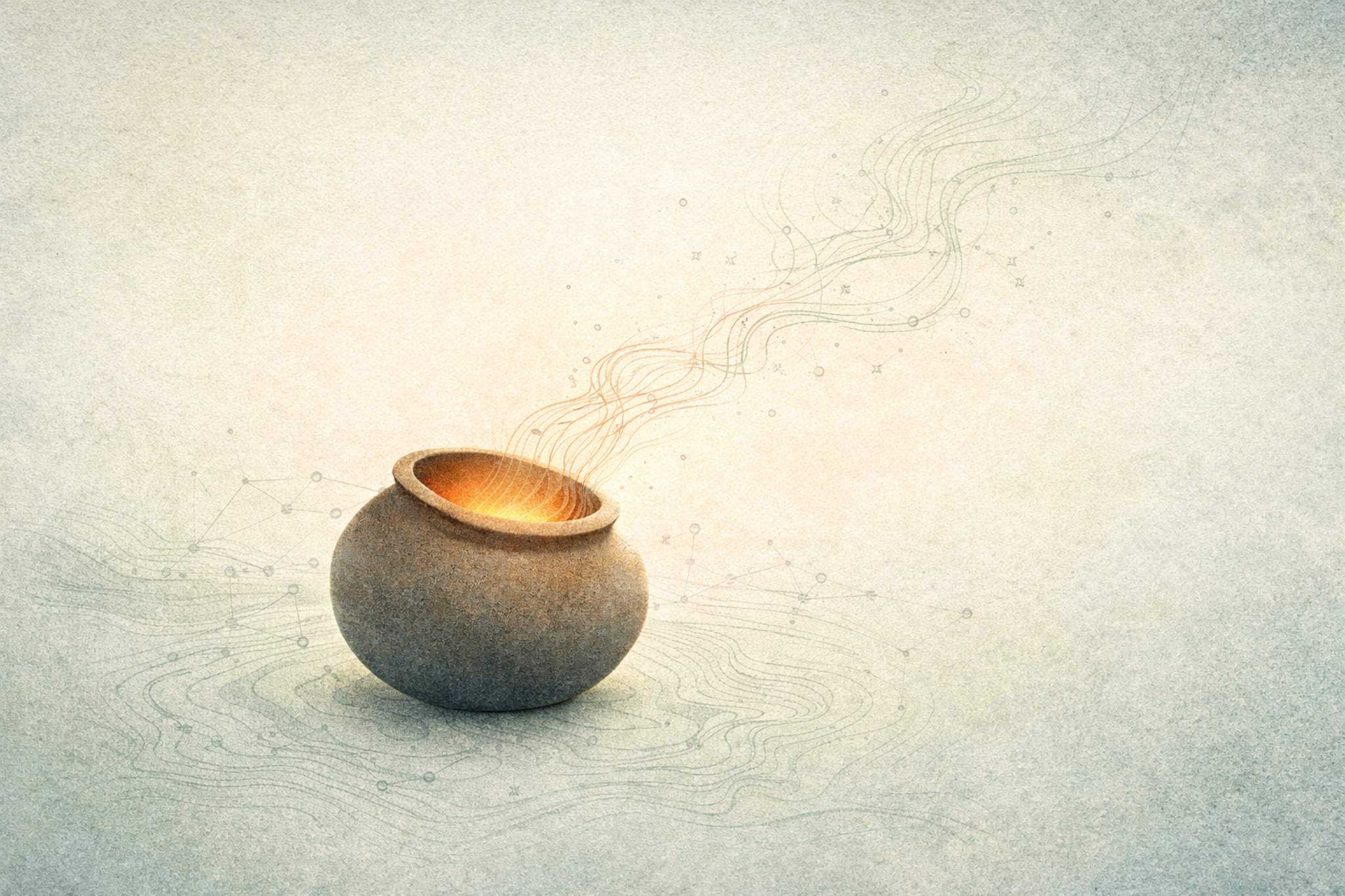 A cracked ceramic pot — a metaphor for how parts carry trauma in IFS